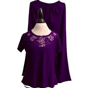 Imported Purple Loungewear Set Size M/L